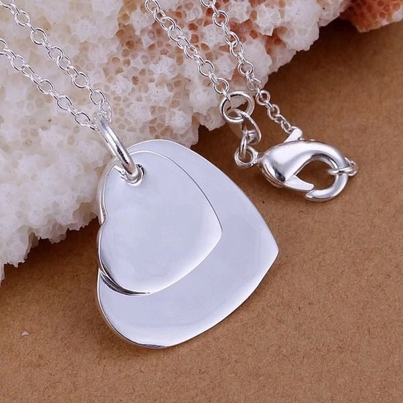 Jewelry - Plain Double Hear Necklace